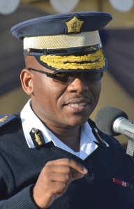 Lesotho Mounted Police Service Commissioner Khothatso Tšooana. His home compound was at the heart of today's shoot-out. (Photo: mjj)